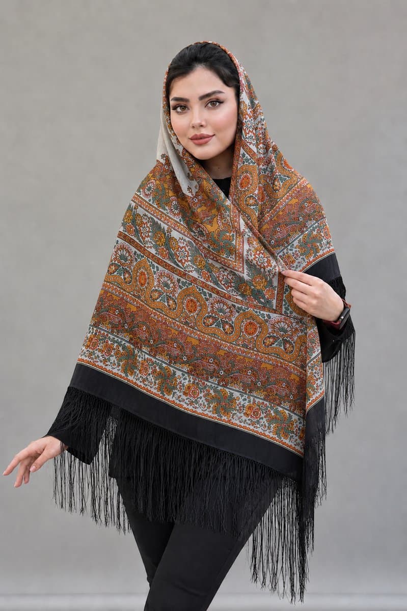 روسری ترکمنی طرح ایتالیایی