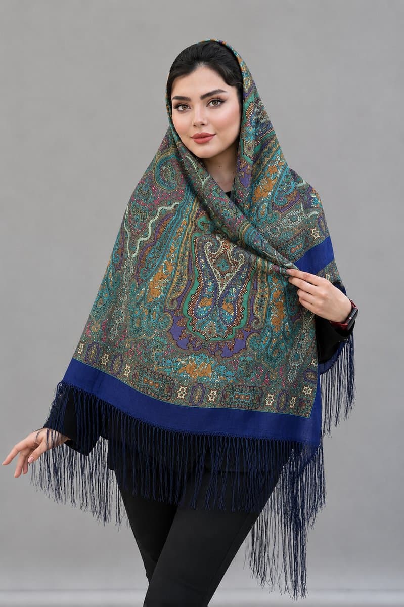 روسری ترکمنی طرح ایتالیایی