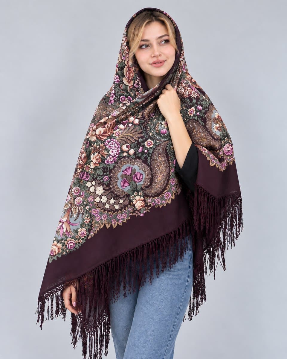 چارقد زیبای پشمی