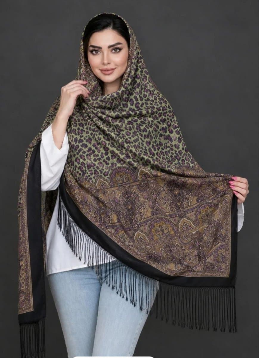روسری ترکمنی طرح ایتالیایی