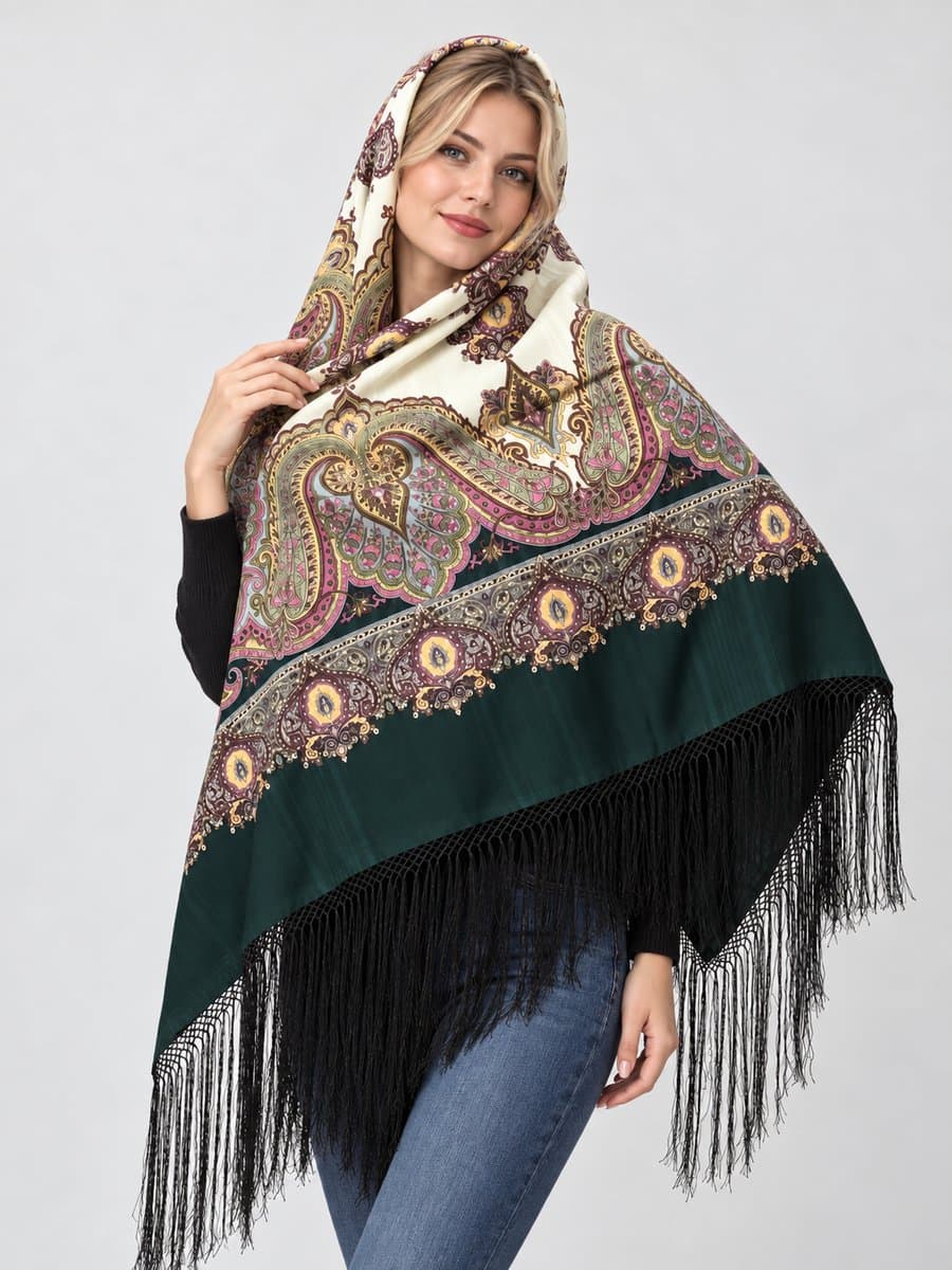 چارقد زیبای پشمی