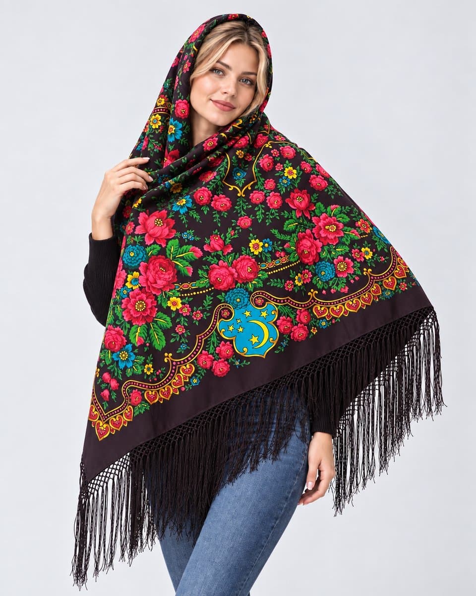 چارقد پشمی زیبا